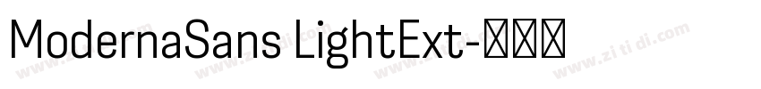 ModernaSans LightExt字体转换
